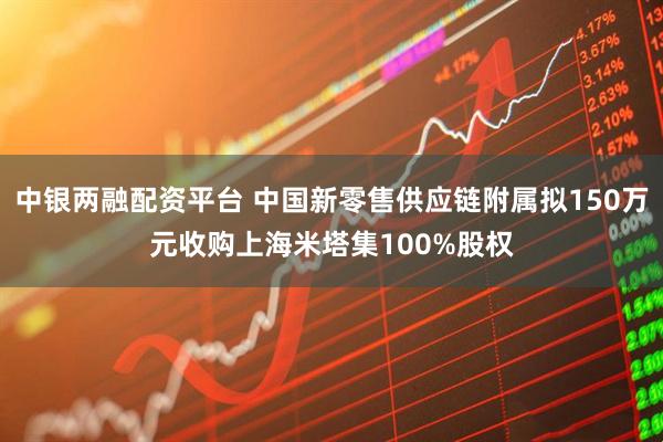 中银两融配资平台 中国新零售供应链附属拟150万元收购上海米塔集100%股权
